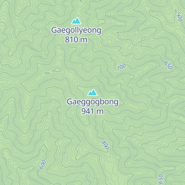 Map of Gaeggogbong