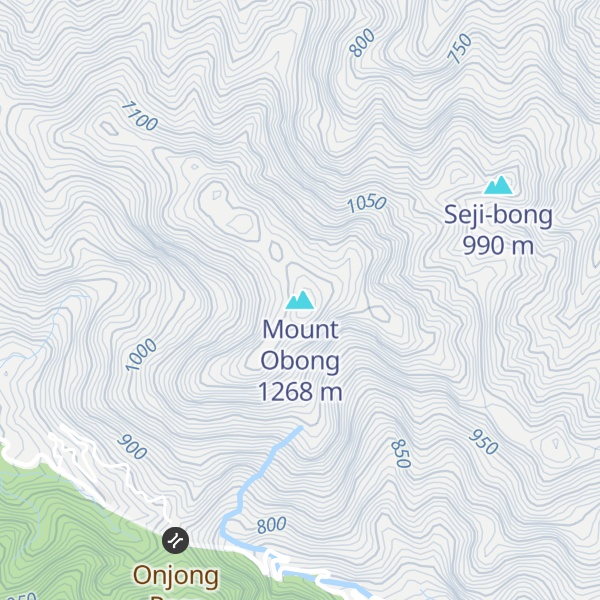 Map of Mount Obong