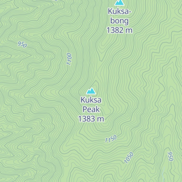 Map of Kuksa Peak