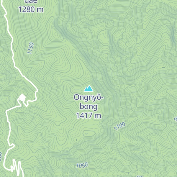 Map of Ongnyŏ-bong