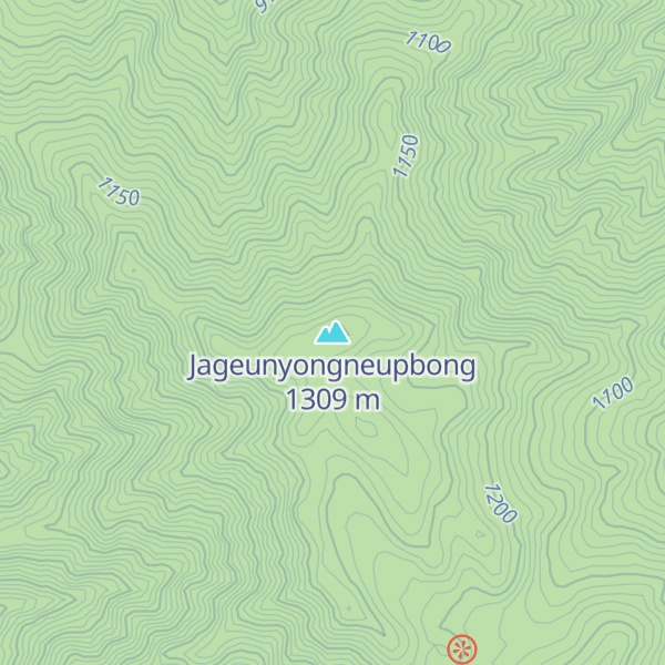 Map of Jageunyongneupbong