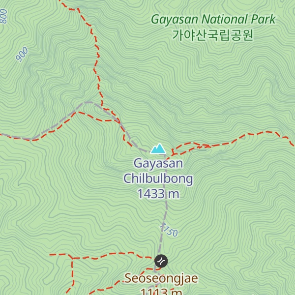 Map of Sangwangbong