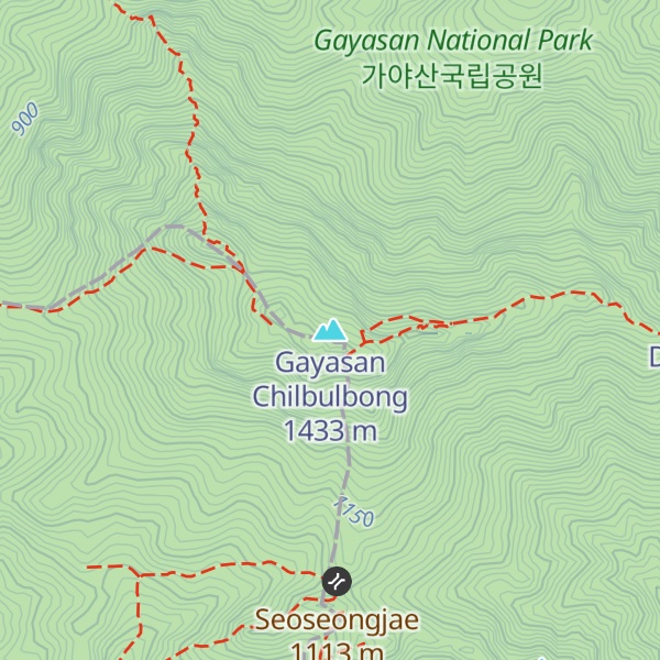 Map of Gayasan Chilbulbong