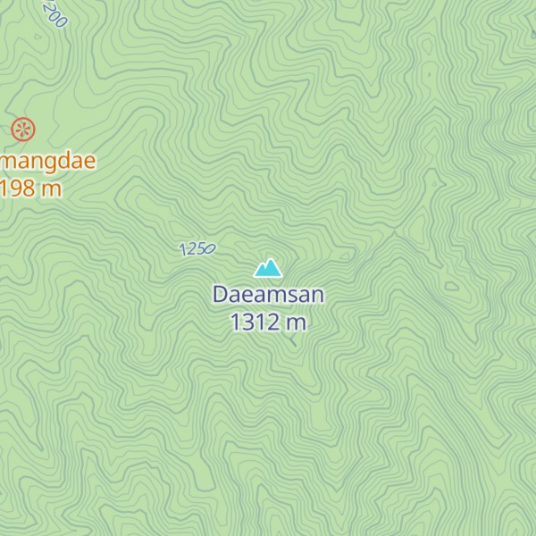 Map of Daeamsan
