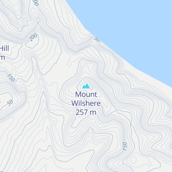 Map of Mount Wilshere