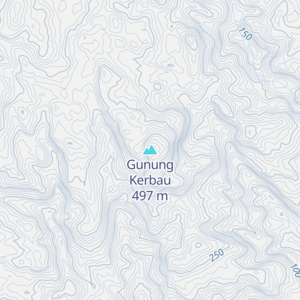 Map of Gunung Kerbau