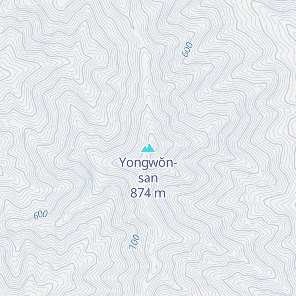 Map of Yongwŏn-san