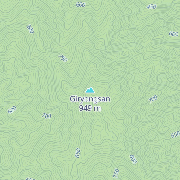 Map of Giryongsan