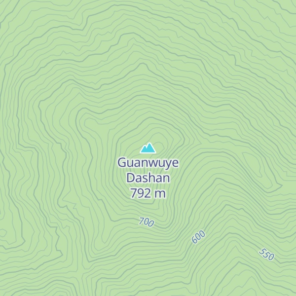 Map of Guanwuye Dashan