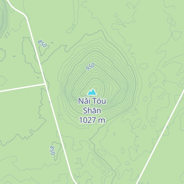 Map of Nǎi Tóu Shān