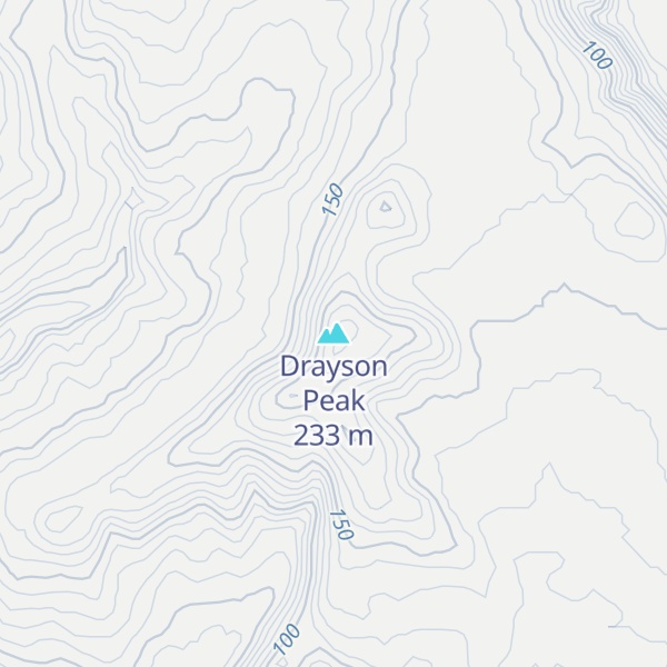 Map of Drayson Peak