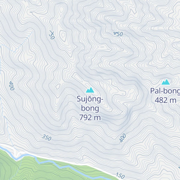 Map of Sujŏng-bong