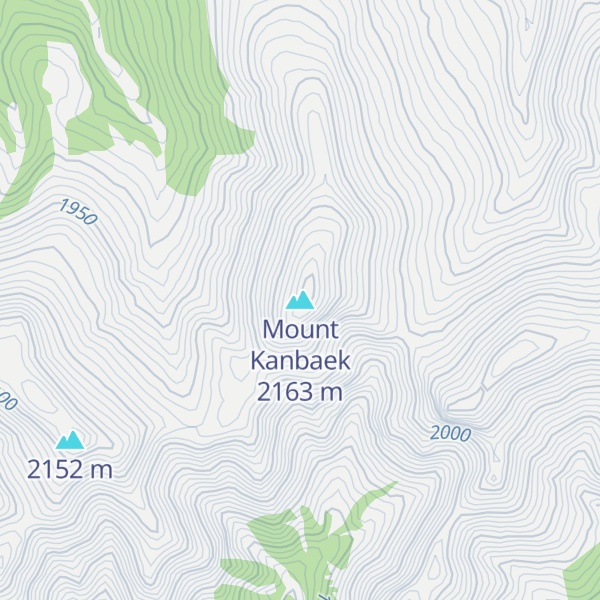 Map of Mount Kanbaek