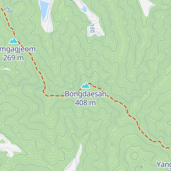 Map of Bongdaesan
