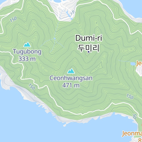 Map of Ceonhwangsan