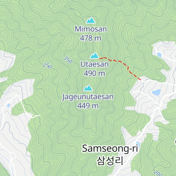 Map of Jageunutaesan