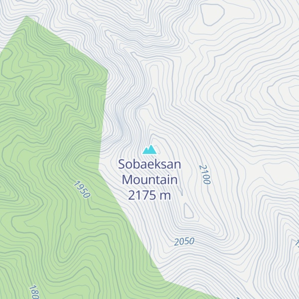 Map of Sobaeksan Mountain