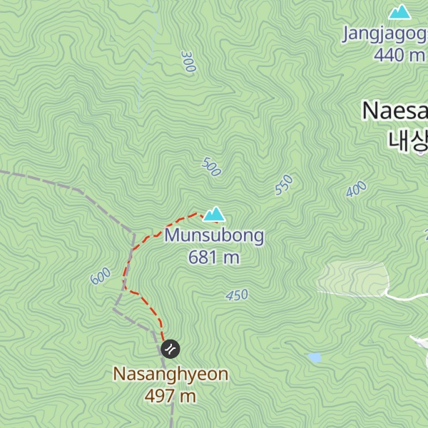 Map of Munsubong