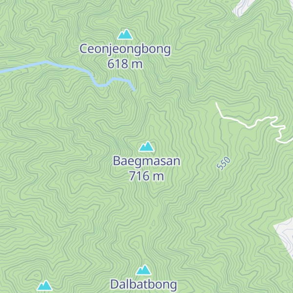 Map of Baegmasan
