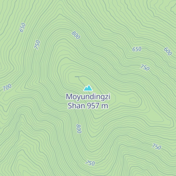 Map of Moyundingzi Shan