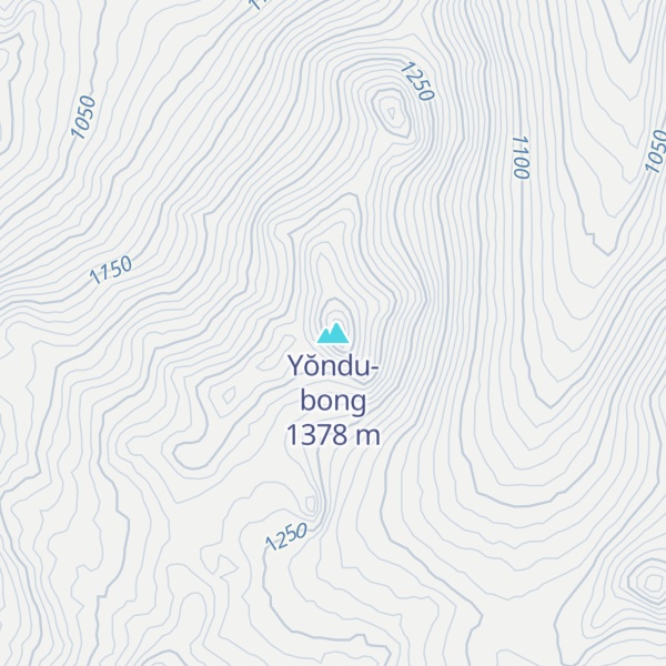Map of Yŏndu-bong