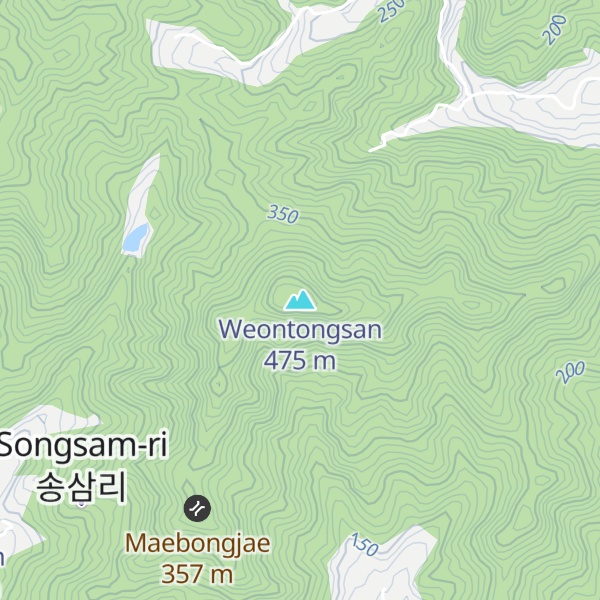 Map of Weontongsan