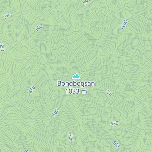 Map of Bongbogsan