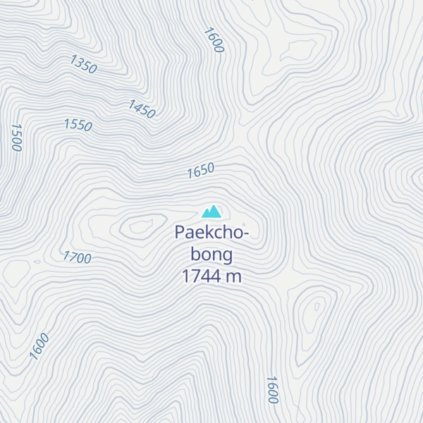 Map of Paekcho-bong