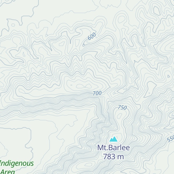 Map of Mount Barlee