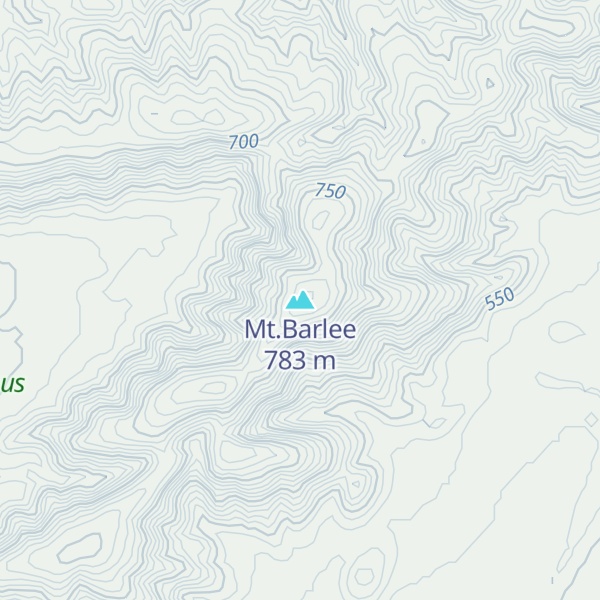 Map of Mt.Barlee