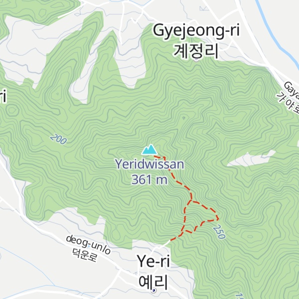 Map of Yeridwissan