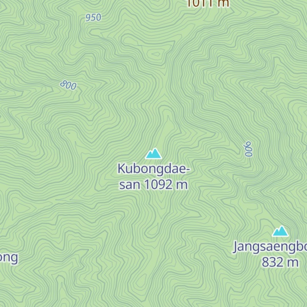 Map of Kubongdae-san