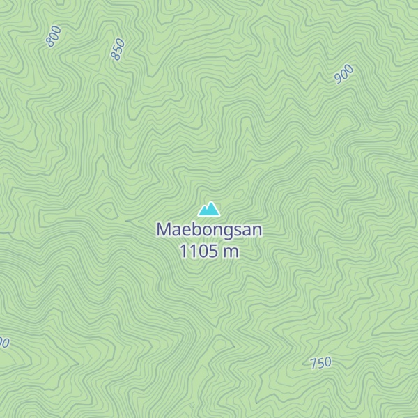 Map of Maebongsan