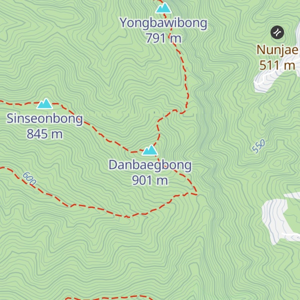 Map of Danbaegbong