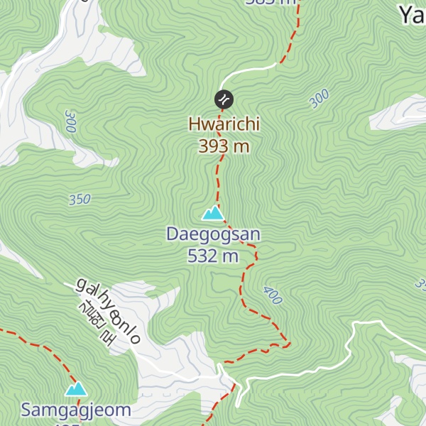Map of Daegogsan