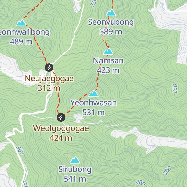 Map of Yeonhwasan
