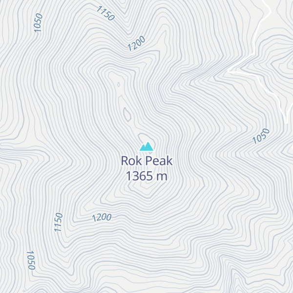 Map of Rok Peak
