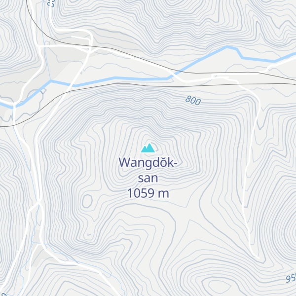 Map of Wangdŏk-san