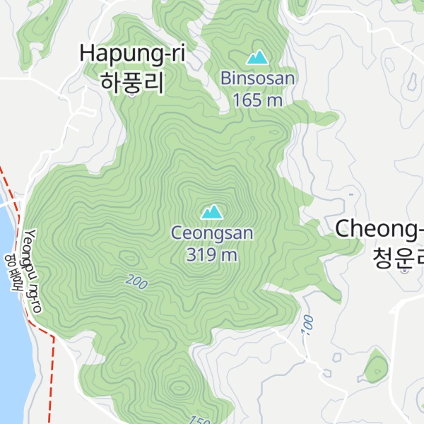 Map of Ceongsan
