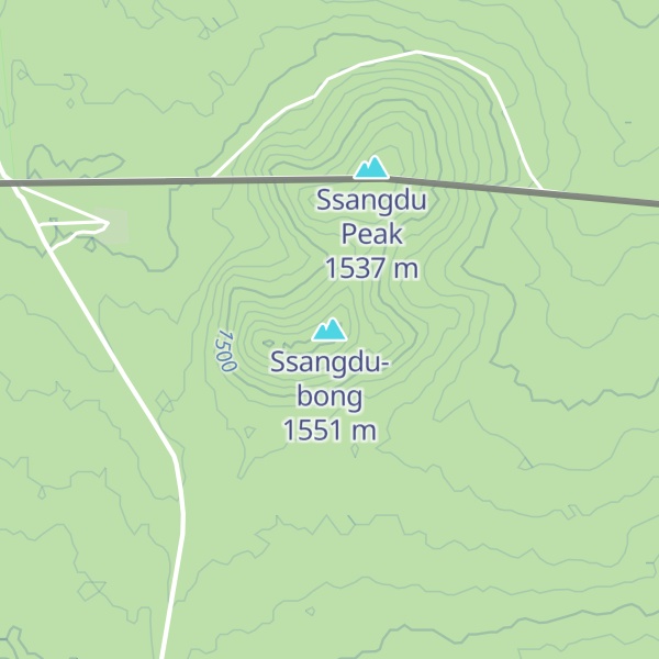 Map of Ssangdu-bong