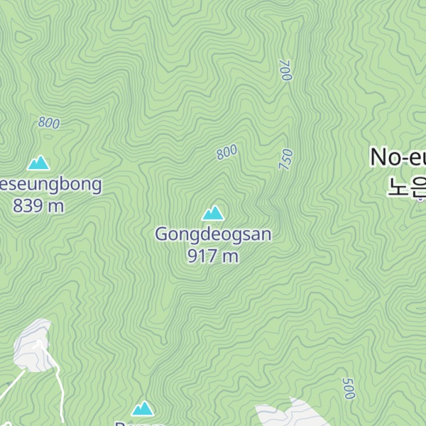 Map of Gongdeogsan