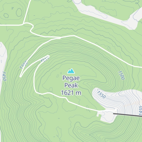 Map of Pegae Peak