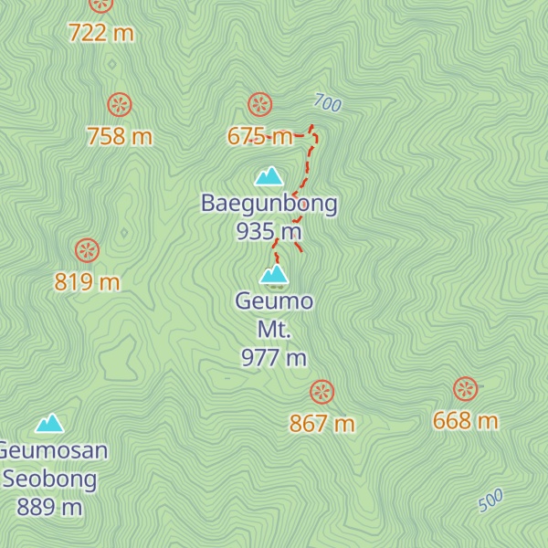 Map of Geumo Mt.