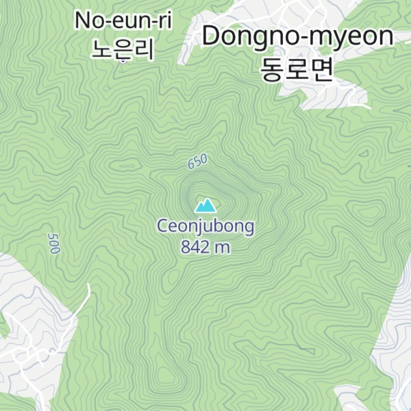 Map of Ceonjubong