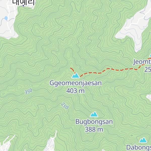 Map of Ggeomeonjaesan