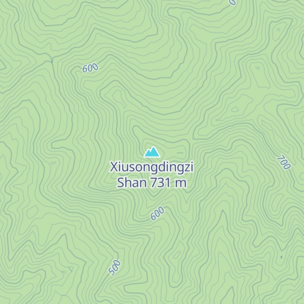 Map of Xiusongdingzi Shan