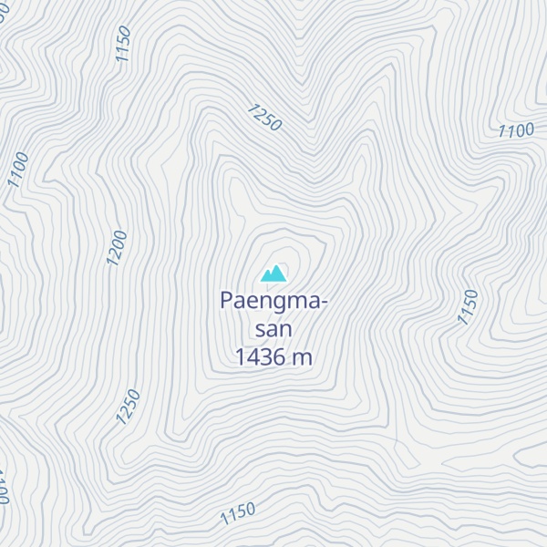 Map of Paengma-san
