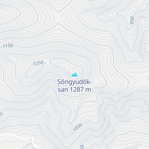 Map of Sŏngyudŏk-san