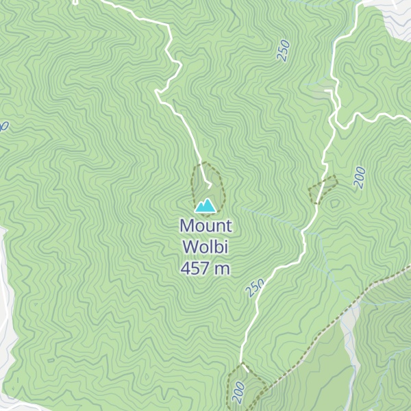 Map of Mount Wolbi
