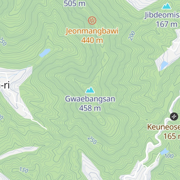 Map of Gwaebangsan
